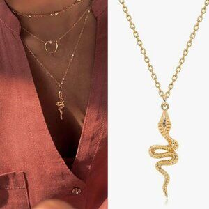 NEW! Gold Snake Choker Necklace
